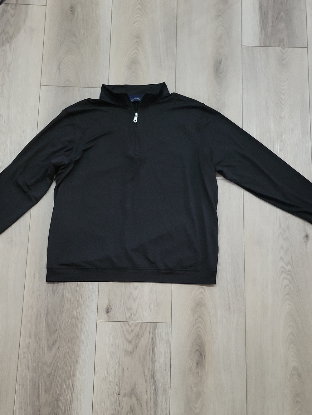 Men's Black Half-Zip Performance Sweater